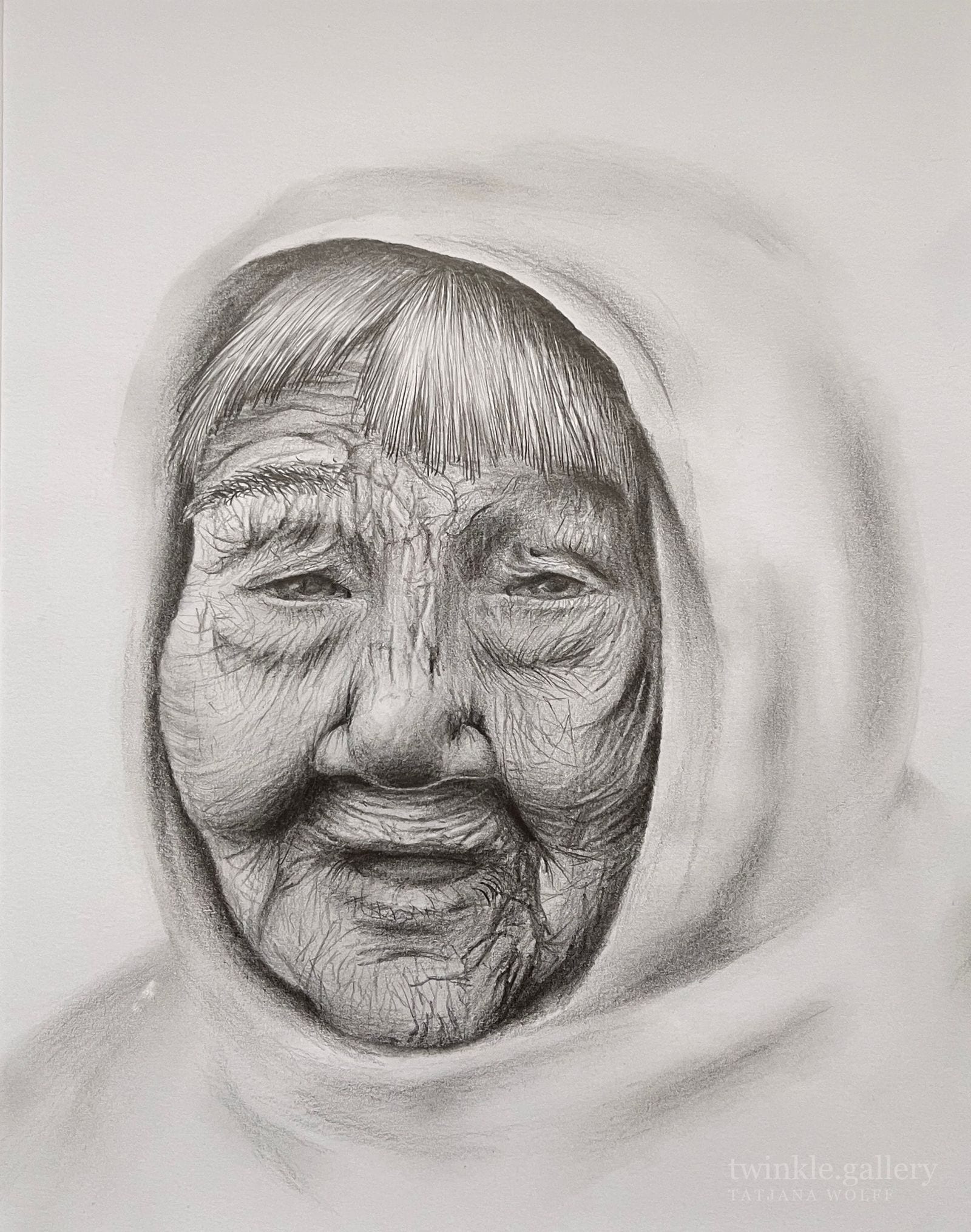 Inuit Portraitzeichnung Portraitbild Auftragsmalerei Lasurmalerei Fotorealismus Portraits Portraitmalerei Portraitmalerin