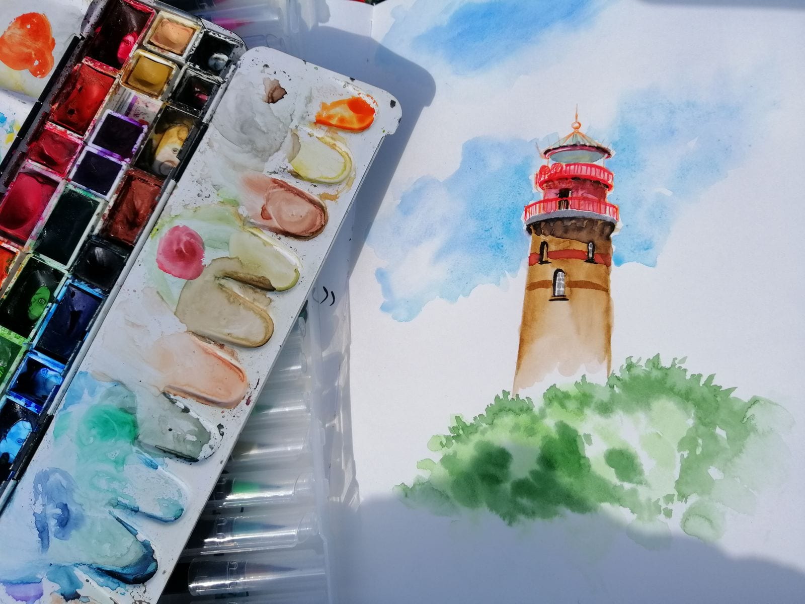 Aquarellieren am Kap Arkona