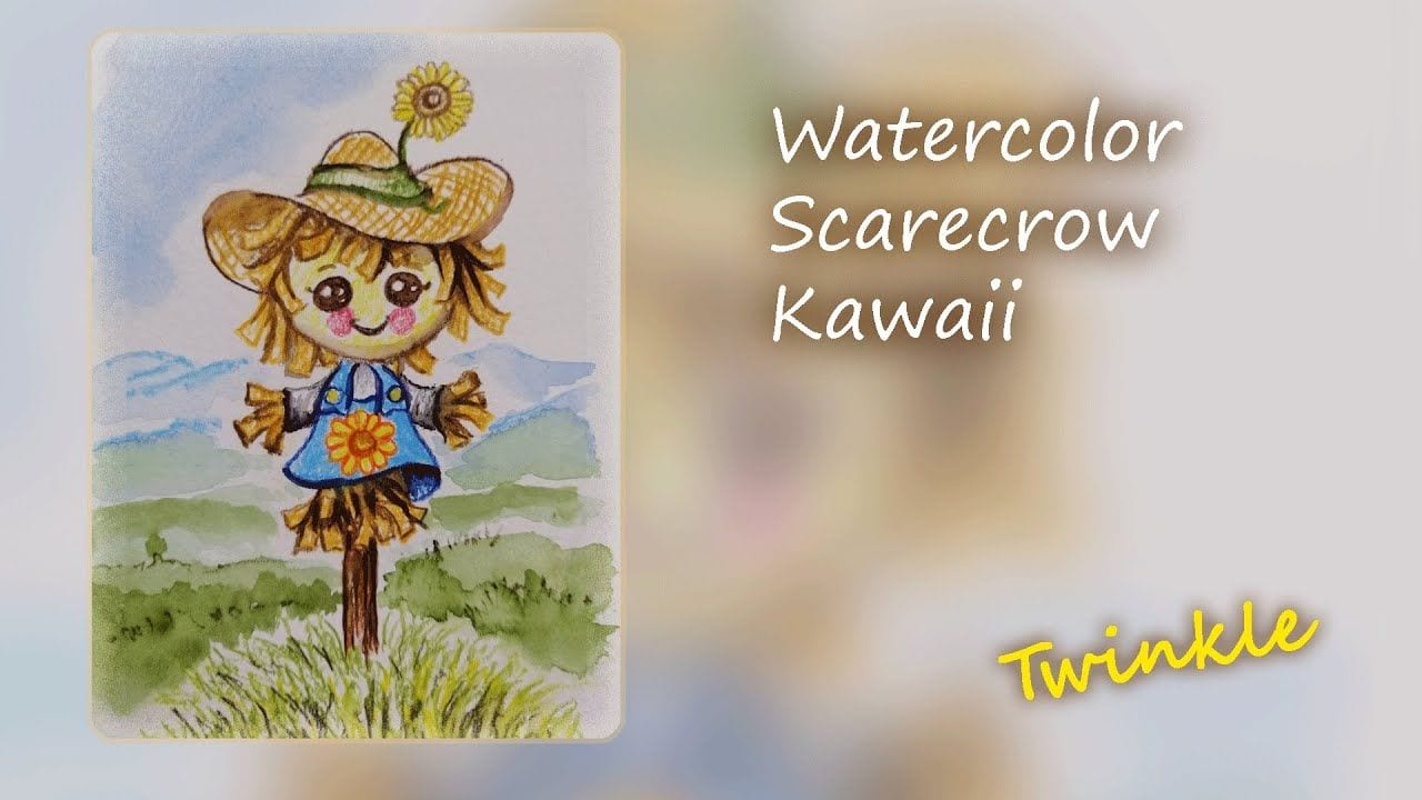 Vorschaubild: Scarecrow - watercolor kawaii