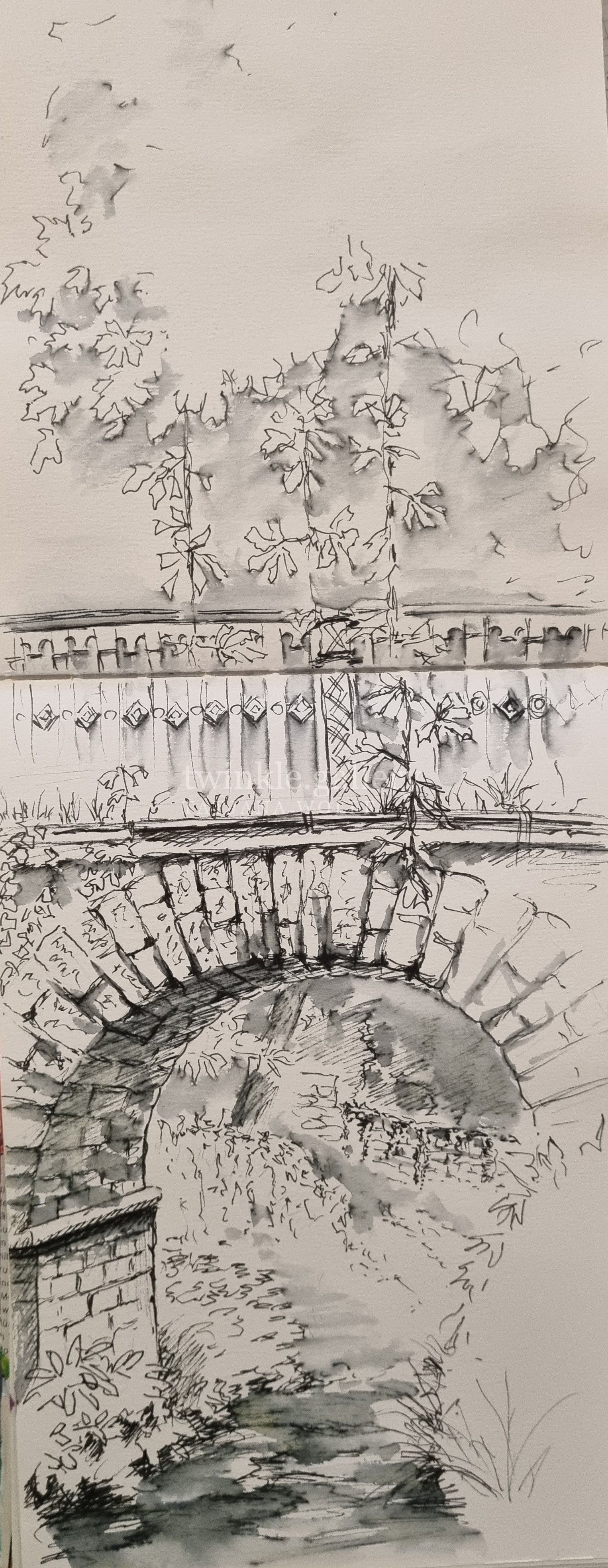 usk gn alte bruecke – Urban Sketching